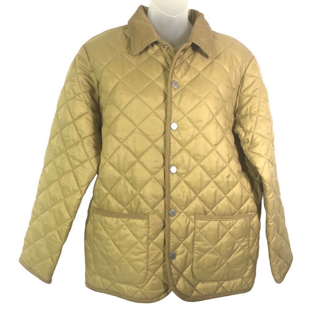 Vintage United Colors of Benetton Women's Quilted Long sleeves Puffer Jacket Siz